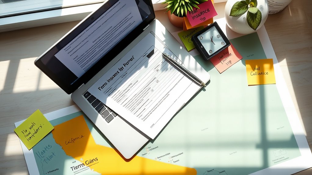insurance filing process california